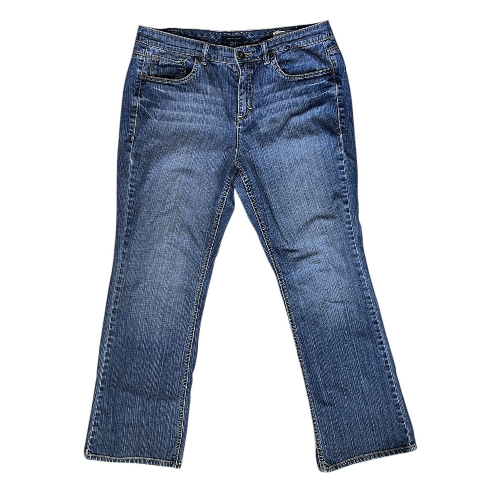 TOMMY HILFIGER American Hope Bootcut Jeans sz 12 High Rise Denim Y2K Classic - Picture 2 of 8